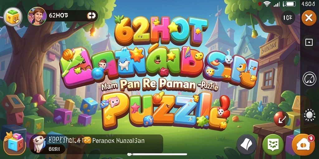 Screenshot utama 62HOT menampilkan gameplay permainan Puzzle yang menarik.