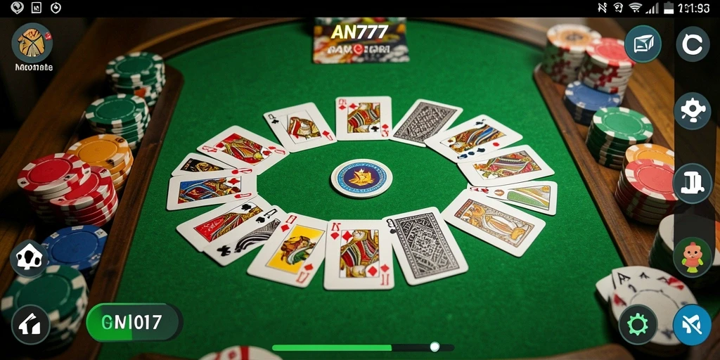 Tampilan gameplay Gaple AN777 yang seru dan interaktif.
