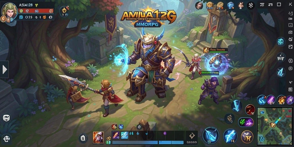 Tampilan gameplay seru di dunia ASIA128 MMORPG.