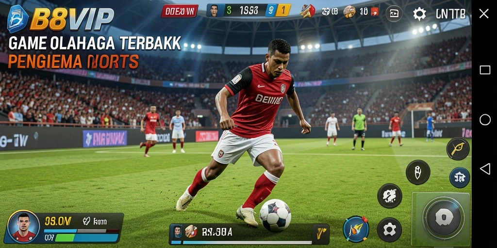 Tampilan screenshot B8VIP menunjukkan aksi seru dalam olahraga.