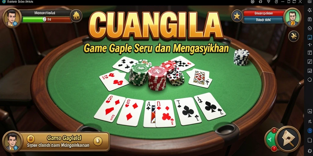 Gameplay seru CUANGILA dengan teman-teman dalam Gaple.