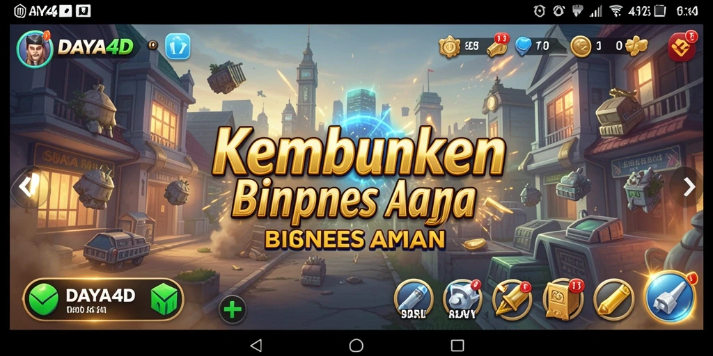 Menampilkan gameplay Tycoon yang seru dan mendidik di DAYA4D.