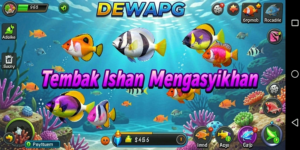 Tampilan gameplay yang menarik dalam DEWAPG Tembak Ikan.