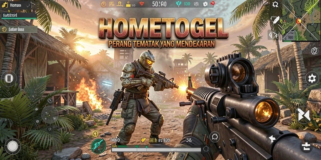 Gameplay intens HOMETOGEL di satu layar penuh aksi.