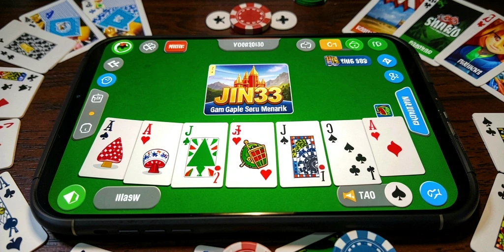 Tampilan gameplay seru dari JIN33 dalam permainan Gaple.