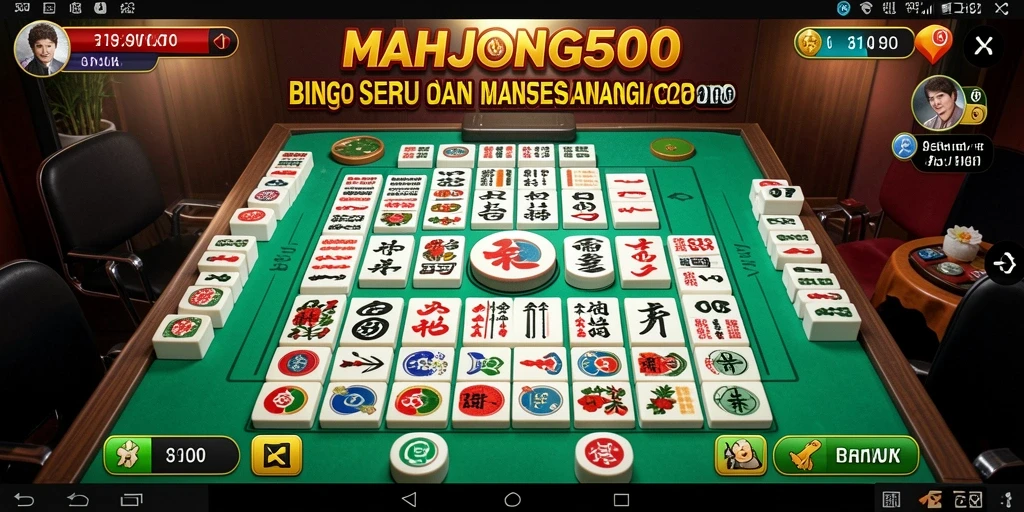 Tampilan gameplay Bingo yang seru dan interaktif di MAHJONG500.
