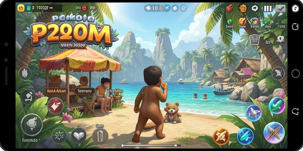 Screenshot menampilkan momen seru dalam gameplay P200M yang menarik.