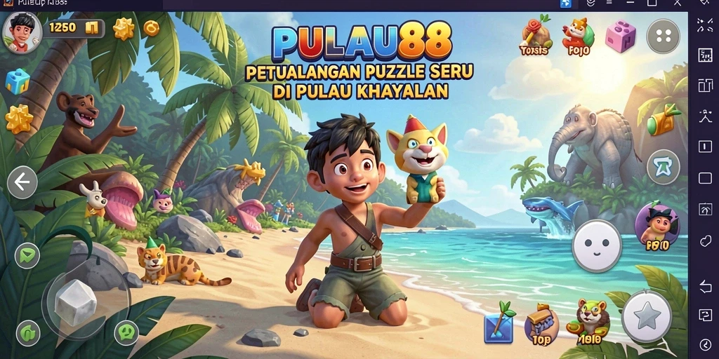 Screenshot gameplay PULAU88 menampilkan keseruan menyelesaikan teka-teki.