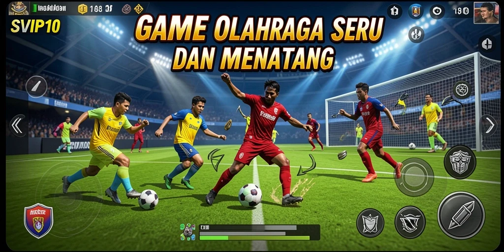 Tampilan seru gameplay SVIP10 dalam pertandingan olahraga.